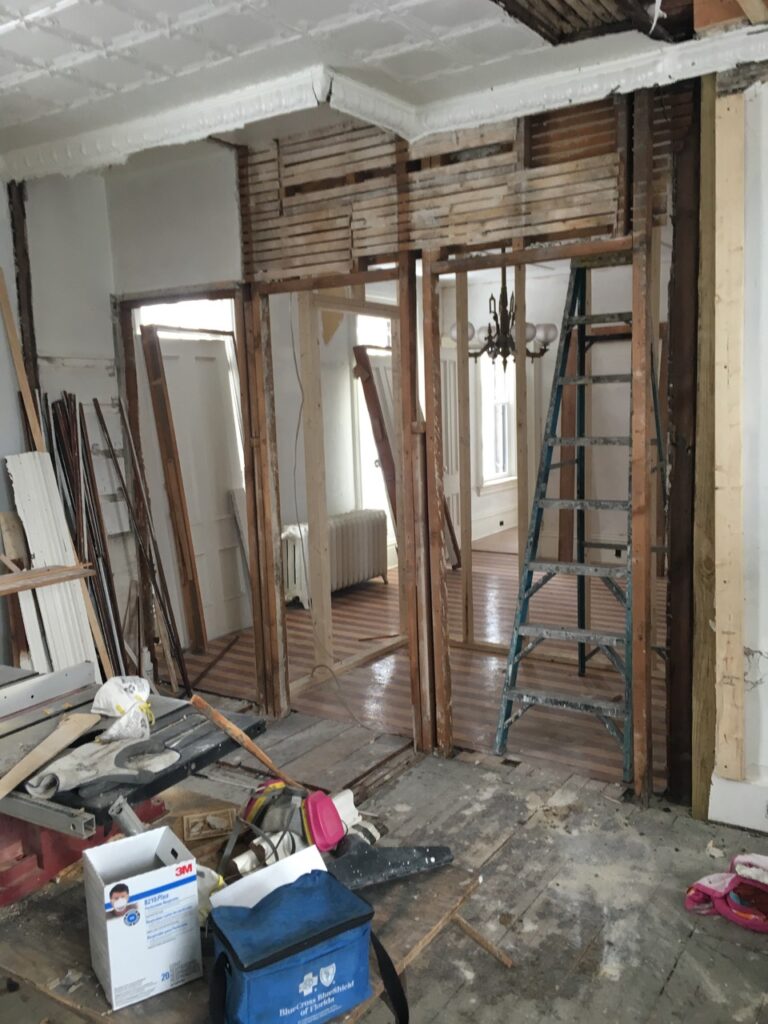 Restorations underway at The Burrell House in historic Keene NH